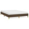 vidaXL Cadre de lit sans matelas marron fonc&eacute; 160x200 cm tissu