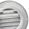 vidaXL Couvre-vent Air 2 pcs Argent 100 mm Acier inoxydable