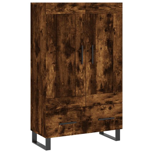 vidaXL Buffet haut ch&ecirc;ne fum&eacute; 69,5x31x115 cm bois d'ing&eacute;nierie