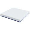 vidaXL Matelas Blanc et Bleu 180 x 200 cm Mousse Infus&eacute;e de Gel