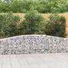 vidaXL Paniers à gabions arqués 10 pcs 400x30x60/80 cm Fer galvanisé
