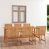 vidaXL Ensemble &agrave; manger de jardin 7 pcs Bois d'acacia solide