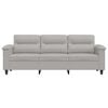 vidaXL Canap&eacute; &agrave; 3 places Gris clair 180 cm Tissu microfibre