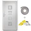 vidaXL Porte d'entr&eacute;e Blanc 98x208 cm PVC
