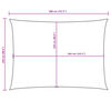 vidaXL Voile de parasol tissu oxford rectangulaire 2,5x4 m taupe