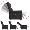 vidaXL Fauteuil inclinable massage électrique noir brillant similicuir