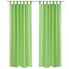 vidaXL Rideau fin Vert pomme 140x175 cm 2 pcs