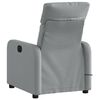 vidaXL Fauteuil de massage inclinable Gris clair Tissu