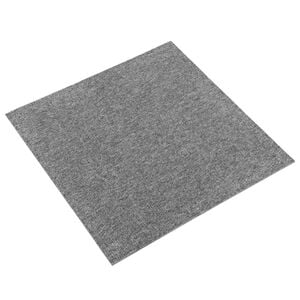 vidaXL Tapis 20 pcs Gris 50 x 50 cm 100% Polypropyl&egrave;ne