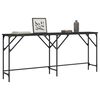 vidaXL Table console noir 180x29x75 cm bois d'ing&eacute;nierie