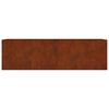 vidaXL Lit sur&eacute;lev&eacute; de jardin 280x80x80 cm acier corten