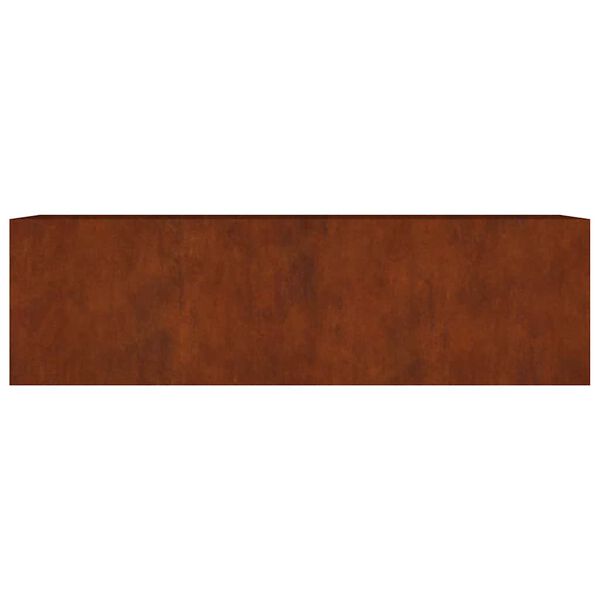 vidaXL Lit sur&eacute;lev&eacute; de jardin 280x80x80 cm acier corten