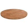 vidaXL Dessus de table rond Marron clair &Oslash;30x1,5 cm Bois ch&ecirc;ne trait&eacute;