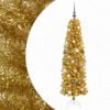 vidaXL Arbre de No&euml;l slim artificiel avec boules 180 cm 300 LED