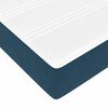 VidaXL Cadre de lit ottoman avec matelas bleu fonc&eacute; 160x200 cm velours