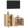 vidaXL Ensemble de meubles TV 2 pcs chêne sonoma bois d'ingénierie