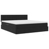 vidaXL Lit de Rangement avec matelas Noir 160 x 200 cm Velours