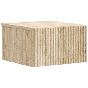 vidaXL Cabinet de chevet mural Ch&ecirc;ne Sonoma 33 x 34,5 x 20 cm