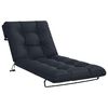 vidaXL Coussin de transat VIANEN 100 % polyester Bleu fonc&eacute;