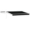 vidaXL Auvent r&eacute;tractable &eacute;lectrique Noir et Blanc 3,5 x 2,5 m