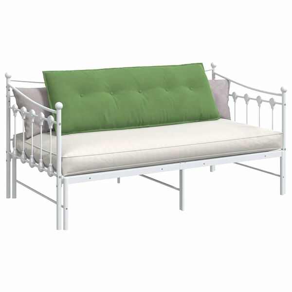 vidaXL Coussin de Dos Vert clair 140 x 50 cm Tissu en velours c&ocirc;tel&eacute;