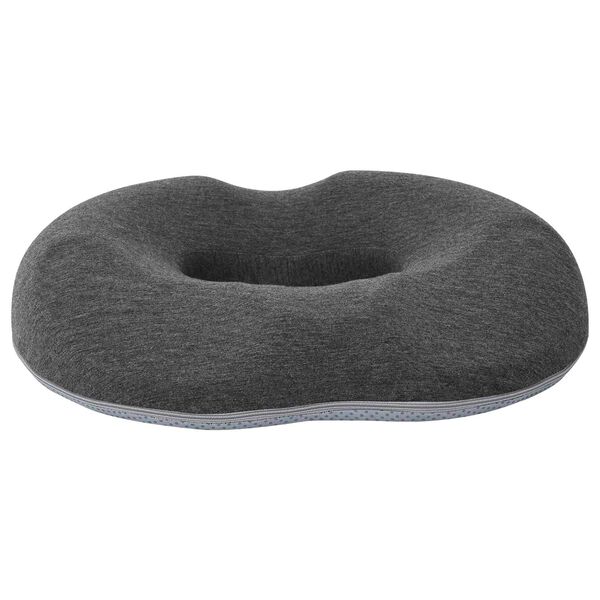 vidaXL Coussin d&rsquo;assise Couleur unie Gris fonc&eacute; 42 x 36,5 x 8 cm