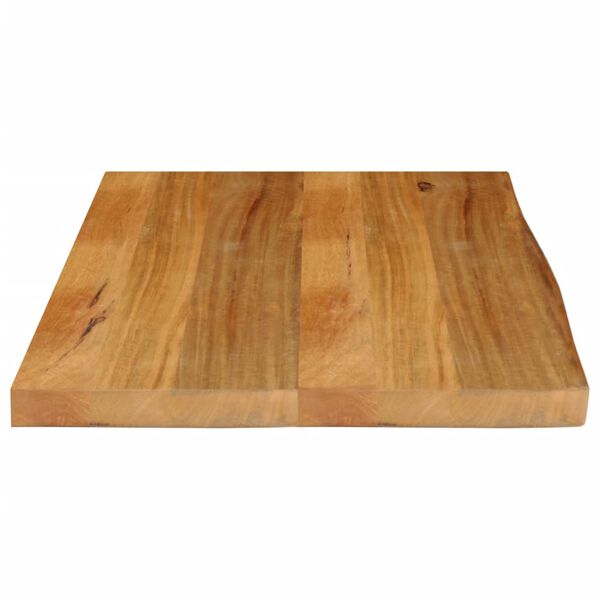 vidaXL Dessus de table à bord vivant 70x60x2,5 cm bois massif manguier