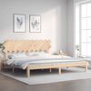 vidaXL Cadre de lit sans matelas 200x200 cm bois massif de pin