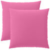 vidaXL Housse de coussin 2 pcs HEERLEN Rose 65 x 65 cm Polyester