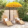 vidaXL Parasol balinais avec base Jaune 185 x 185 x 260 cm