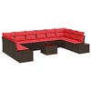 vidaXL Ensemble de canap&eacute; de jardin 10 pc 9-Nombre de places