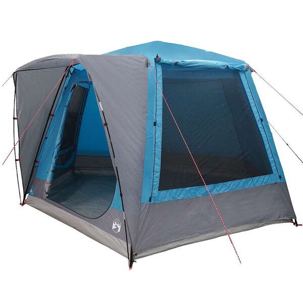 vidaXL Tente de camping Bleu 420 x 420 x 227 cm Polyester