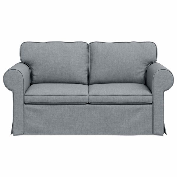 vidaXL Canap&eacute; 120cm Gris clair M&eacute;tал