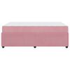 vidaXL Cadre de lit avec matelas Rose 120 x 190 cm Velours