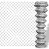 vidaXL Cl&ocirc;ture &agrave; mailles losang&eacute;es Acier galvanis&eacute; 25x1,25 m Argent&eacute;