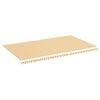 vidaXL Tissu de remplacement pour auvent Jaune et blanc 6x3,5 m