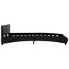 vidaXL Cadre de lit sans matelas noir similicuir 140x200 cm