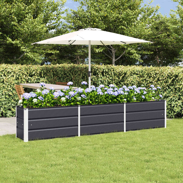 vidaXL Jardini&egrave;re Anthracite 240 x 40 x 45 cm Acier