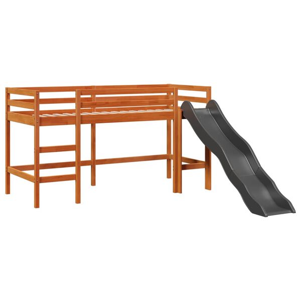 vidaXL Lit mezzanine d'enfants sans matelas 80x200 cm bois pin massif