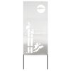 vidaXL &Eacute;cran de confidentialit&eacute; de jardin Fretwork Argent&eacute; 50 x 140 cm