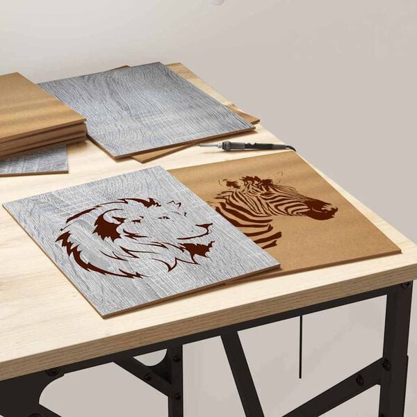 vidaXL Panneaux décoratifs 12 pcs Gris Sonoma 21 x 30 x 0,27 cm