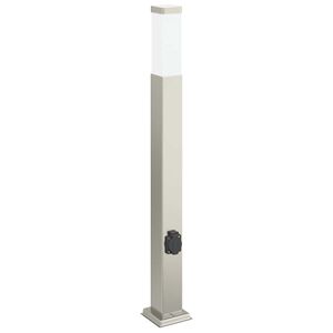 vidaXL Borne lumineuse avec sortie 80 cm en acier inoxydable IP44