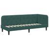 vidaXL Cadre de lit d'angle Vert foncé 80 x 200 cm Velours