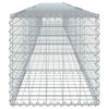 vidaXL Panier gabion avec couvercle 700x50x50 cm fer galvanisé