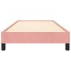 vidaXL Cadre de lit sans matelas rose 90x190 cm velours