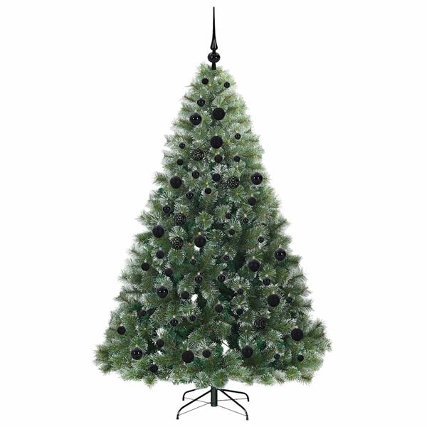 vidaXL Sapin de No&euml;l artificiel avec 300 LED Vert 180 cm PE et PVC