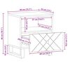 vidaXL Tables de chevet 2 pcs noir 40x33x46 cm bois de manguier solide