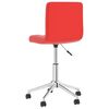 vidaXL Chaises pivotantes &agrave; manger lot de 4 rouge similicuir