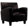 vidaXL Chaise de canap&eacute; Marron fonc&eacute; Similicuir