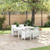 vidaXL Ensemble de salle à manger pour jardin 5 pcs Blanc Rattan Polt